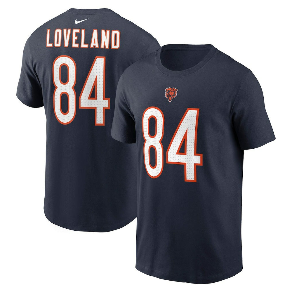 Colston Loveland Chicago Bears Name & Number T-Shirt Navy - Nike