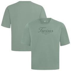 Minnesota Twins Levelwear Ethereal Oversized Luxe Signature Knit T-Shirt for sale