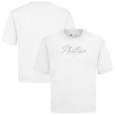 Philadelphia Phillies Levelwear Ethereal Oversized Luxe Signature Knit T-Shirt On Sale