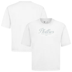 Philadelphia Phillies Levelwear Ethereal Oversized Luxe Signature Knit T-Shirt On Sale