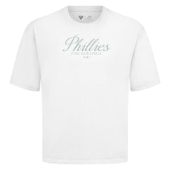 Philadelphia Phillies Levelwear Ethereal Oversized Luxe Signature Knit T-Shirt On Sale