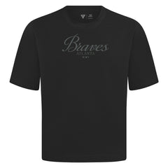 Atlanta Braves Levelwear Ethereal Oversized Luxe Signature Knit T-Shirt On Sale