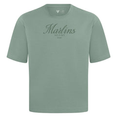 Miami Marlins Levelwear Ethereal Oversized Luxe Signature Knit T-Shirt On Sale
