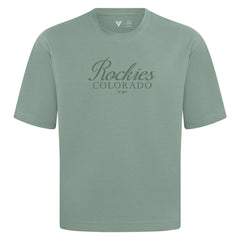 Colorado Rockies Levelwear Ethereal Oversized Luxe Signature Knit T-Shirt discount