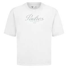 San Diego Padres Levelwear Ethereal Oversized Luxe Signature Knit T-Shirt Lifestyle