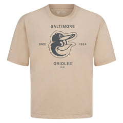 Baltimore Orioles Levelwear Crossway Oversized Luxe Signature Knit T-Shirt On Sale