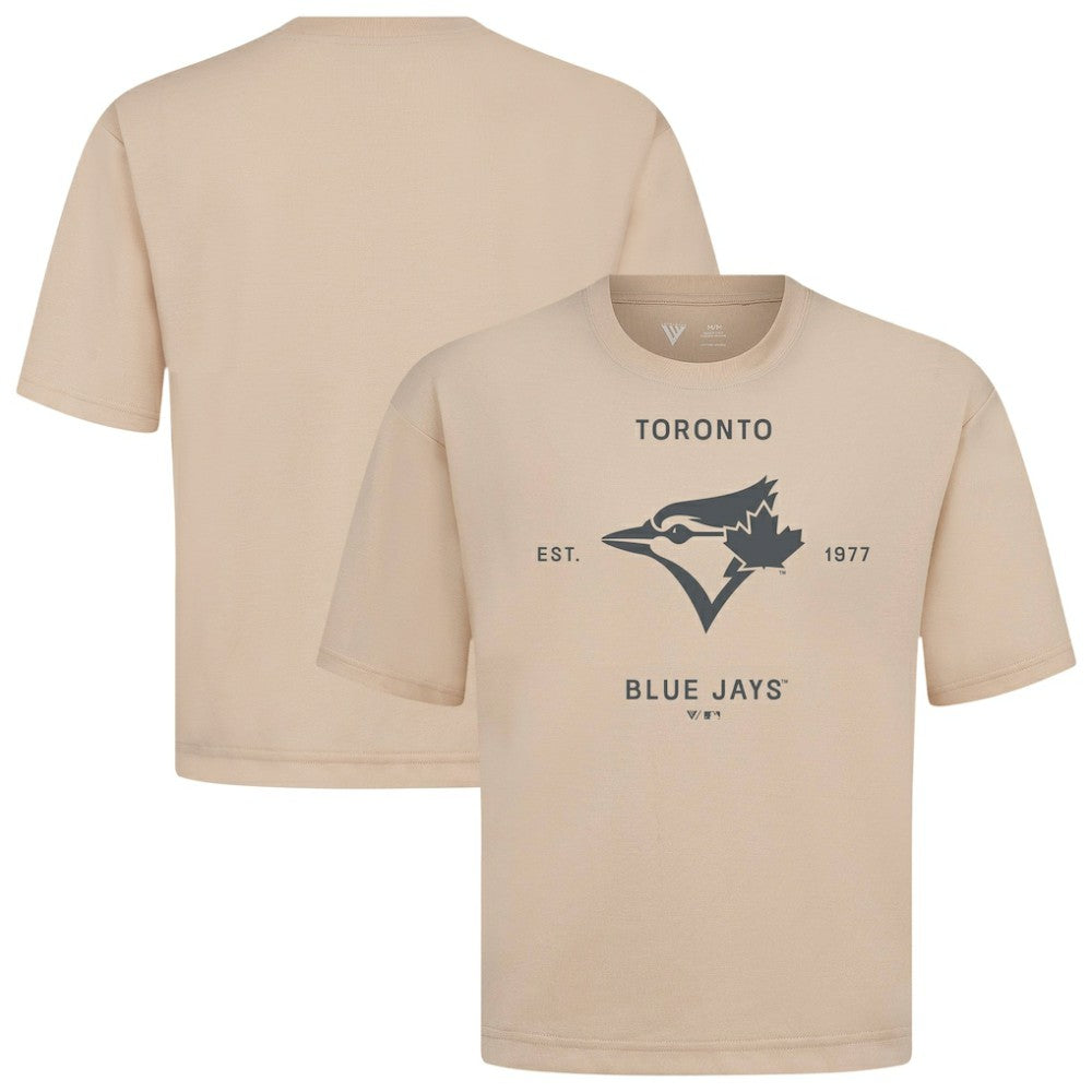 Toronto Blue Jays Levelwear Crossway Oversized Luxe Signature Knit T-Shirt Clearance