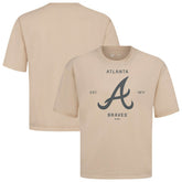 Atlanta Braves Levelwear Crossway Oversized Luxe Signature Knit T-Shirt for sale