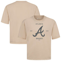Atlanta Braves Levelwear Crossway Oversized Luxe Signature Knit T-Shirt for sale