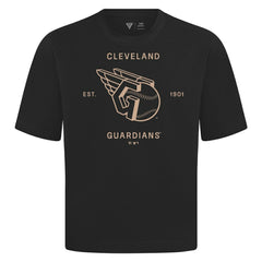 Cleveland Guardians Levelwear Crossway Oversized Luxe Signature Knit T-Shirt Sale
