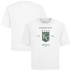 Kansas City Royals Levelwear Crossway Oversized Luxe Signature Knit T-Shirt Clearance