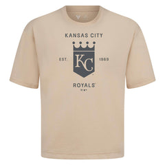 Kansas City Royals Levelwear Crossway Oversized Luxe Signature Knit T-Shirt Sale