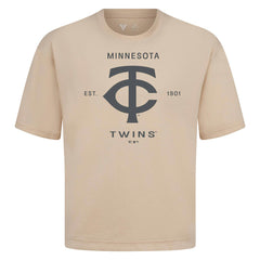 Minnesota Twins Levelwear Crossway Oversized Luxe Signature Knit T-Shirt Clearance