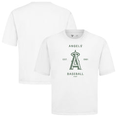 Los Angeles Angels Levelwear Crossway Oversized Luxe Signature Knit T-Shirt discount
