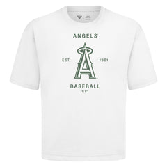 Los Angeles Angels Levelwear Crossway Oversized Luxe Signature Knit T-Shirt discount