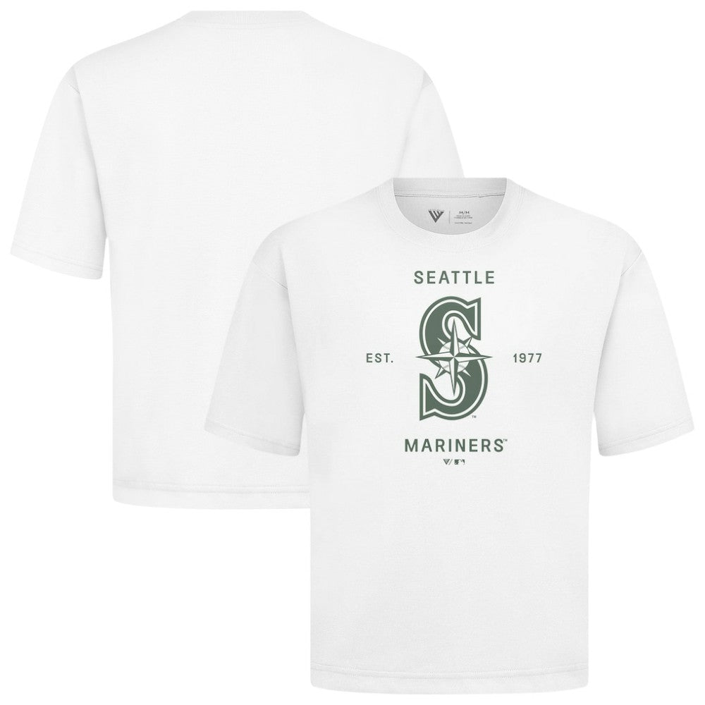 Seattle Mariners Levelwear Crossway Oversized Luxe Signature Knit T-Shirt Sale