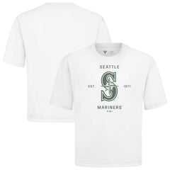 Seattle Mariners Levelwear Crossway Oversized Luxe Signature Knit T-Shirt Sale