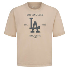 Los Angeles Dodgers Levelwear Crossway Oversized Luxe Signature Knit T-Shirt On Sale