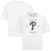 Philadelphia Phillies Levelwear Crossway Oversized Luxe Signature Knit T-Shirt On Sale