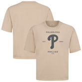 Philadelphia Phillies Levelwear Crossway Oversized Luxe Signature Knit T-Shirt On Sale