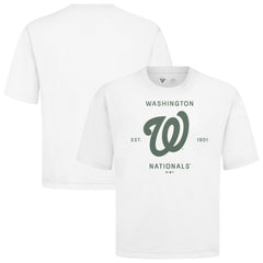 Washington Nationals Levelwear Crossway Oversized Luxe Signature Knit T-Shirt Sale