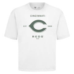 Cincinnati Reds Levelwear Crossway Oversized Luxe Signature Knit T-Shirt Near Me