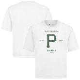 Pittsburgh Pirates Levelwear Crossway Oversized Luxe Signature Knit T-Shirt On Sale