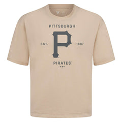 Pittsburgh Pirates Levelwear Crossway Oversized Luxe Signature Knit T-Shirt On Sale