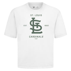St. Louis Cardinals Levelwear Crossway Oversized Luxe Signature Knit T-Shirt Online