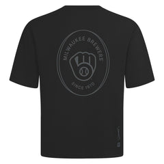 Milwaukee Brewers Levelwear Signet Oversized Luxe Signature Knit T-Shirt discount