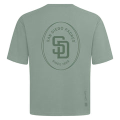 San Diego Padres Levelwear Signet Oversized Luxe Signature Knit T-Shirt Clearance