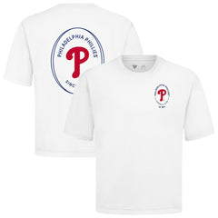 Philadelphia Phillies Levelwear Signet Oversized Luxe Signature Knit T-Shirt On Sale