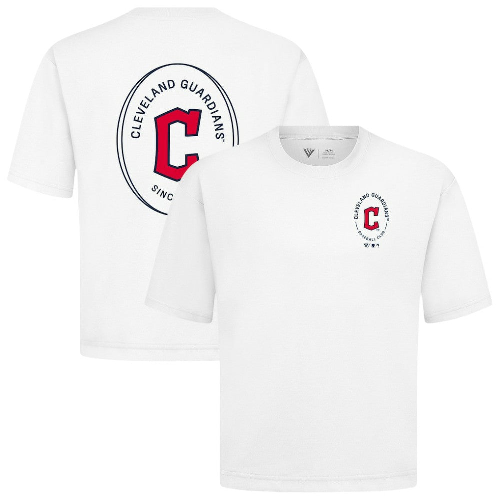 Cleveland Guardians Levelwear Signet Oversized Luxe Signature Knit T-Shirt for sale