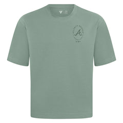Atlanta Braves Levelwear Register Oversized Luxe Signature Knit T-Shirt Lifestyle