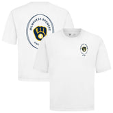 Milwaukee Brewers Levelwear Register Oversized Luxe Signature Knit T-Shirt Lifestyle