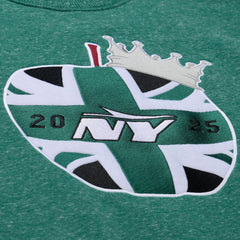 New York Jets Jets In London Throw It Back Fleece Sweatshirt Green - Mitchell & Ness