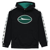 New York Jets In London Big Logo Raglan Hoodie Black - Mitchell & Ness