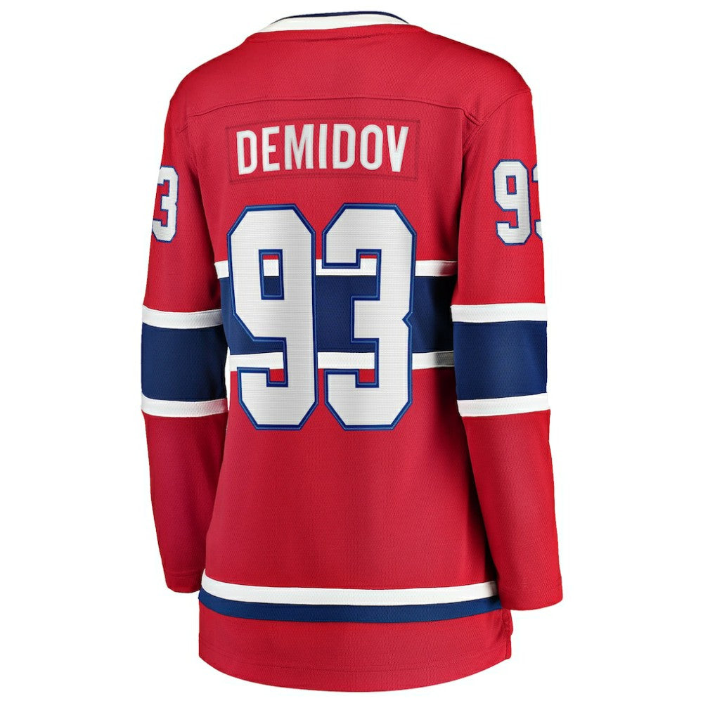 Ivan Demidov Montreal Canadiens Fanatics Women's Home Breakaway Player Jersey - Red | NHL Jerseys