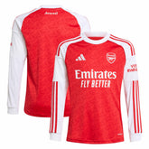 Adidas Arsenal Youth 2025/26 Home Replica Long Sleeve Jerseys - Red