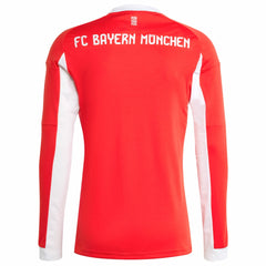 Adidas Bayern Munich 2025/26 Home Replica Long Sleeve Jerseys - Red