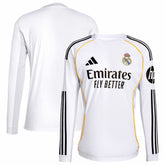 Adidas Real Madrid 2025/26 Home Replica Long Sleeve Jerseys - White
