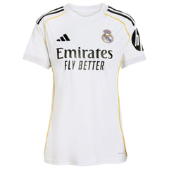 Adidas Real Madrid Women's 2025/26 Home Replica Jerseys - White