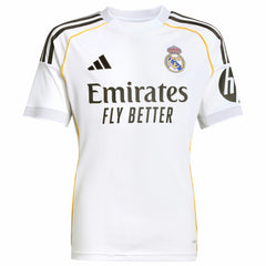 Adidas Real Madrid Youth 2025/26 Home Replica Jerseys - White