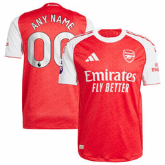 Adidas Arsenal 2025/26 Home Custom Jerseys - Red