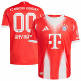 Adidas Bayern Munich 2025/26 Home Custom Jerseys - Red