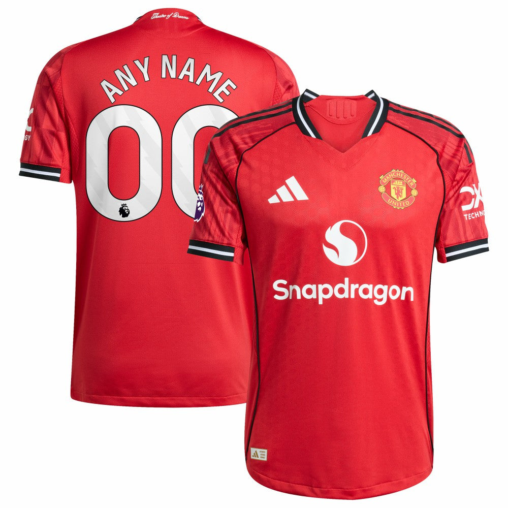 Adidas Manchester United Home 2025/26 Custom Jerseys - Red