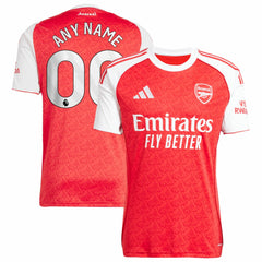 Adidas Arsenal 2025/26 Home Replica Custom Jerseys - Red