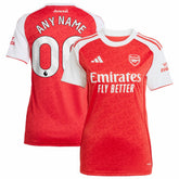 Adidas Arsenal Women's 2025/26 Home Replica Custom Jerseys - Red