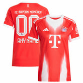 Adidas Bayern Munich Women's 2025/26 Home Replica Custom Jerseys - Red