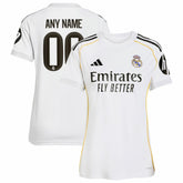 Adidas Real Madrid Women's 2025/26 Home Replica Custom Jerseys - White